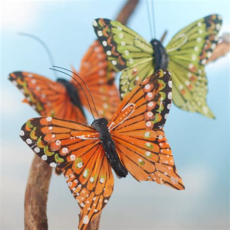 Assorted Artificial Monarch Butterflies - Birds & Butterflies - Basic Craft Supplies - Craft ...