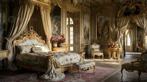 Photo of the bedroom of the Palace of Versaille, France. Generative AI 29866315 Stock Photo at ...