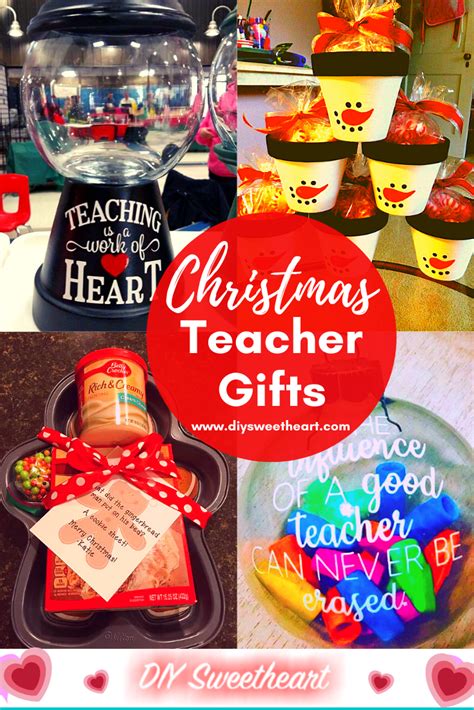 DIY Christmas Gift Ideas for Teachers - Sweetheart