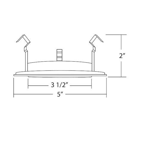 Nicor Lighting 19509X 4-in White Flat Glass Recessed Light Trim in the Recessed Light Trim ...