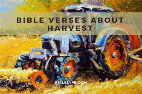 Bible Verses about Harvest — Bible Lyfe