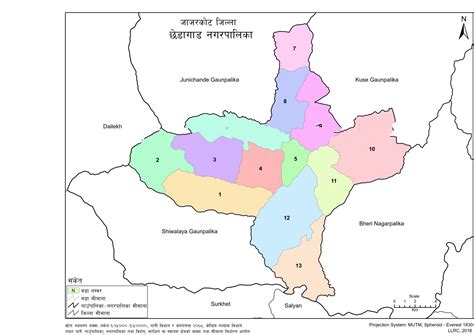 Map of Chhedagad Municipality, Jajarkot, Nepal – Nepal Archives