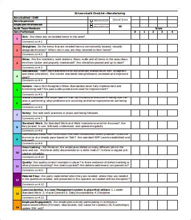 Audit Checklist Template Excel | DocTemplates