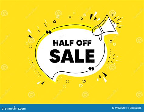 Half Off Sale. Special Offer Price Sign. Vector Stock Vector ...