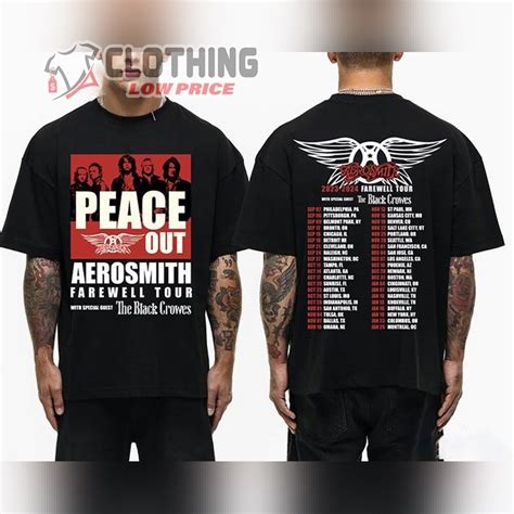 Aerosmith World Tour 2024 Setlist Tickets Merch, Aerosmith 2023 - 2024 Peace Out Farewell Tour ...