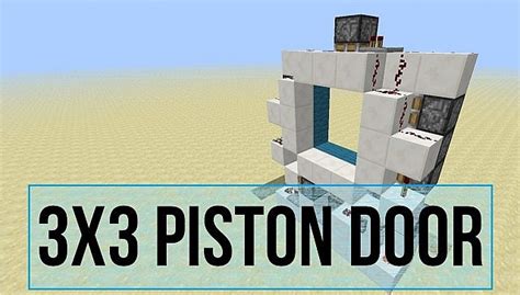 3x3 Piston Door Minecraft Project