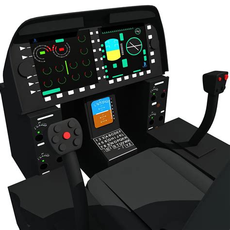 Black Helicopter Cockpit 3D model | CGTrader