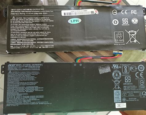 new Battery not working in Acer aspire a315 55g — Acer Community