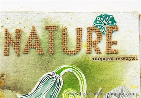 Layers of ink: Nature Art Journal Page