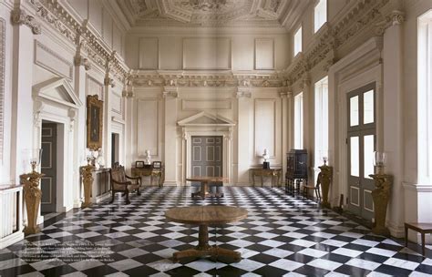 The 18th-century Marble Hall at Raynham Hall, the Norfolk seat of the Townshend family, designed ...