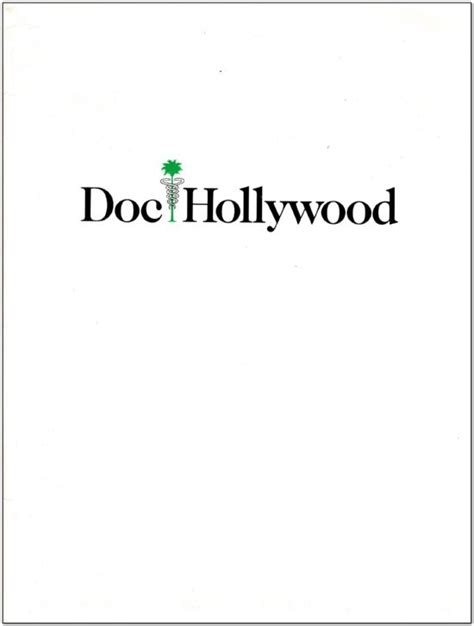 Doc Hollywood - 1991 - Press Kit - Reel Deals Movie Posters Product Details