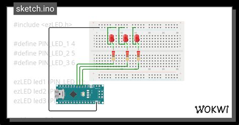 COBA CODINGAN LAMPU - Wokwi ESP32, STM32, Arduino Simulator