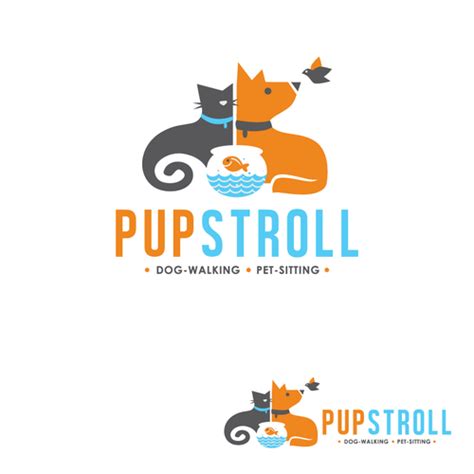 Modern, Hipsteresque Dog-Walking and Pet-Sitting Logo Design Contest