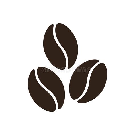 Coffee Bean Icon Isolated, Dark Brown Flat Vector Coffee Beans S Stock ...