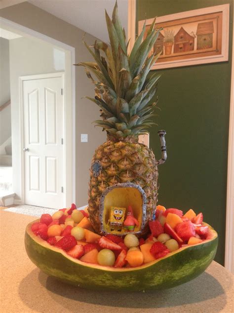 Spongebob Fruit Bowl | Festa de aniversário do bob esponja, Festa do bob esponja, Festa de ...