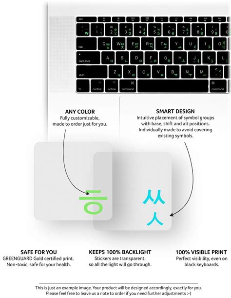 Korean (Hangul) Transparent Keyboard Stickers | Keyboard stickers, Keyboard decal, Keyboard