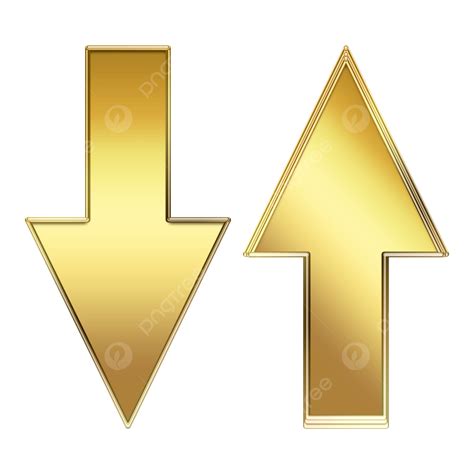 Up Down Arrow PNG Picture, Traditional Up Down Gold Arrows Png, Golden, Arrows, Png PNG Image ...