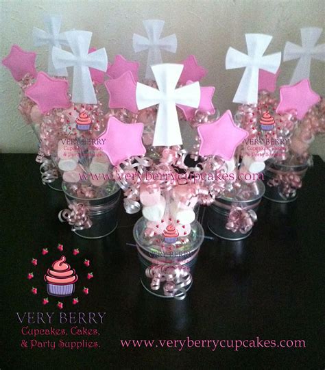 Veryberry Cupcakes: GIRL BAPTISM EVA FOAM CENTERPIECES