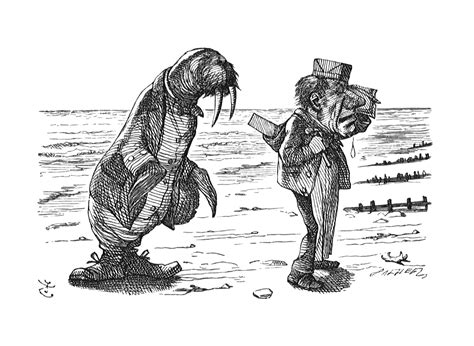 John Tenniel, The Walrus and the Carpenter were walking close at hand ...