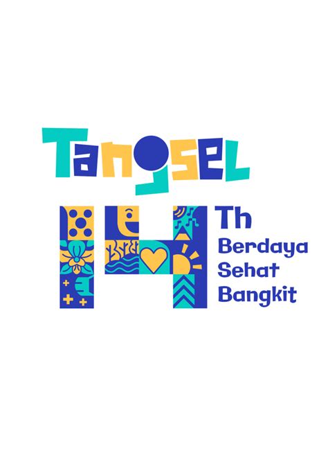 Logo HUT Tangsel ke-14 (Berdaya, Sehat & Bangkit) - Kabartangerang.com