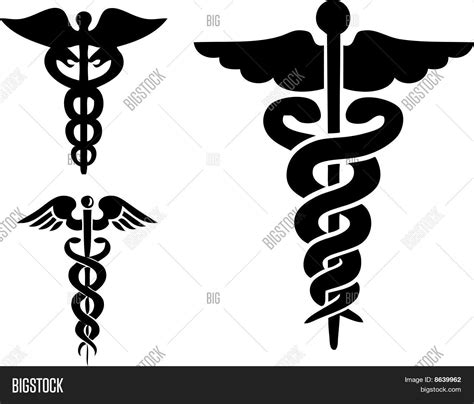 Set Medical Caduceus Vector & Photo (Free Trial) | Bigstock