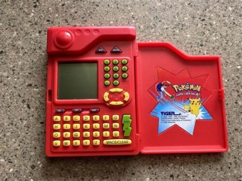 Vintage Pokemon Pokedex Red 1998 Tiger Electronics Handheld Toy Tested ...