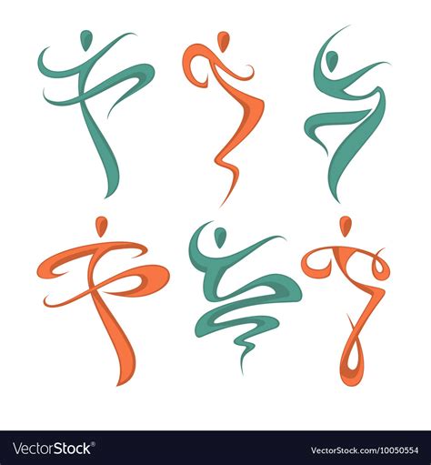 Abstract dancing Royalty Free Vector Image - VectorStock