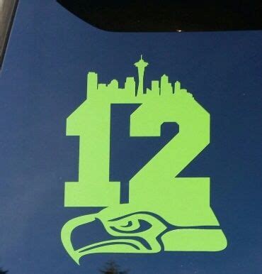 Seahawks 12 Car Decals | Car decals, Seahawks, Decals