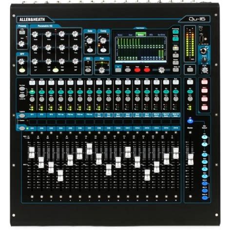 Allen & Heath Qu-16 Rack Mount Digital Mixer. 16 Mic/Line, 3 Stereo Line, 4FX, 12 Mix, Touchscreen