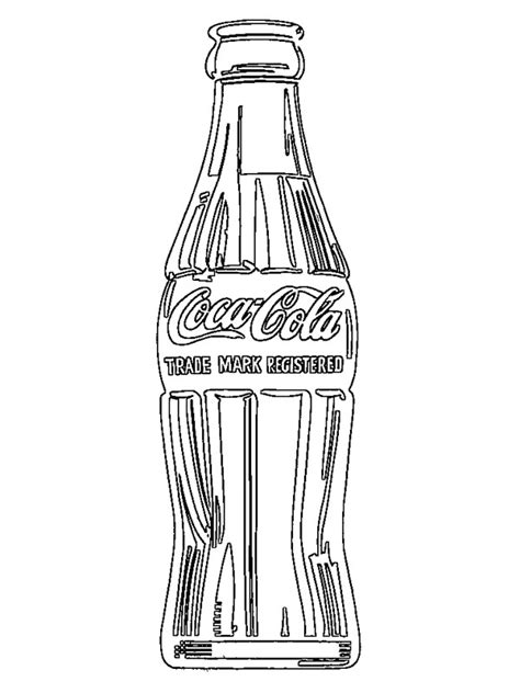 Coca cola bottle Coloring Page - Funny Coloring Pages