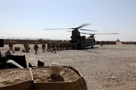 Marines of 1st Battalion, 7th Marine Regiment arrive at Sabit Qadam