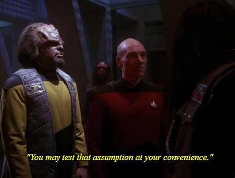 Star Trek you may test that assumption Blank Meme Template