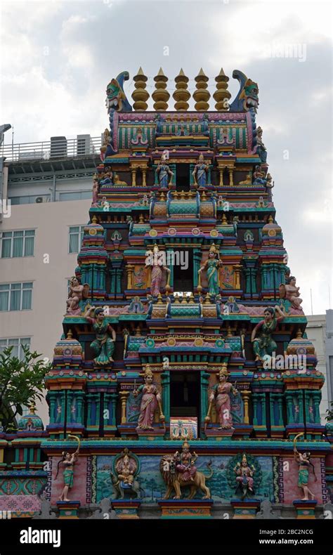 colorful hindu temple in ho chi minh city Stock Photo - Alamy