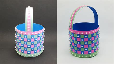 DIY Paper Basket making instruction - Easter and Christmas Gift Basket ...