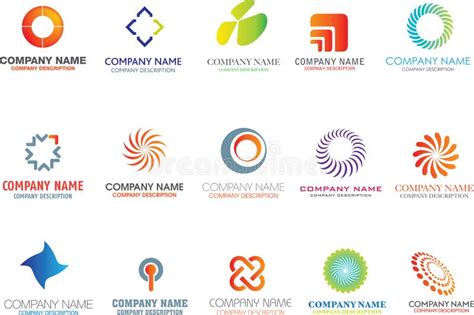 Abstract logo shapes stock vector. Illustration of direction - 12857270