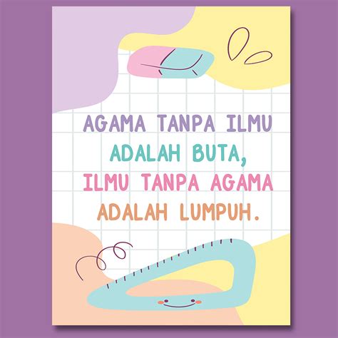 POSTER DINDING ANAK MOTIVASI QUOTES KATA-KATA MUTIARA EDUKASI A3 | Lazada Indonesia