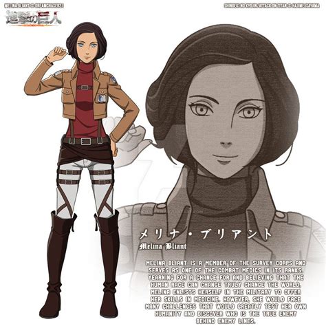 -*SnK/AoT OC: Melina Bliant [Character Design#2]*- by dreamchaser21 ...