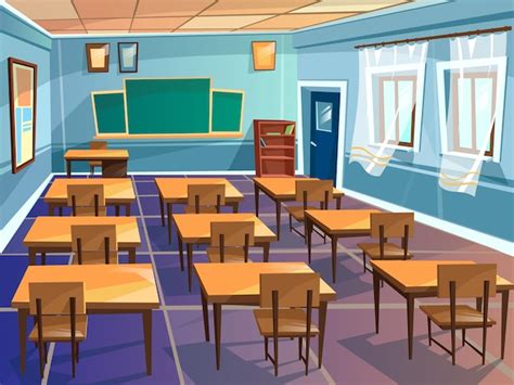 Interior del salón de clases | Vector Premium