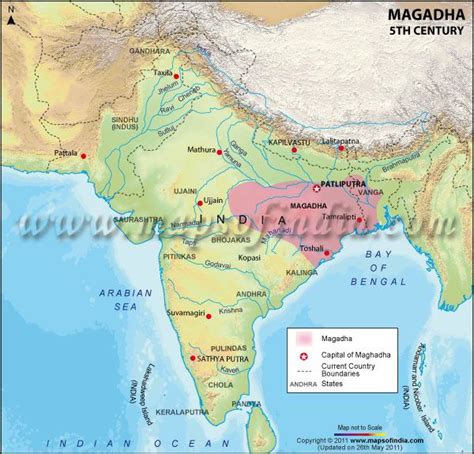 Magadha 5th Century | India world map, Map, Ancient india map