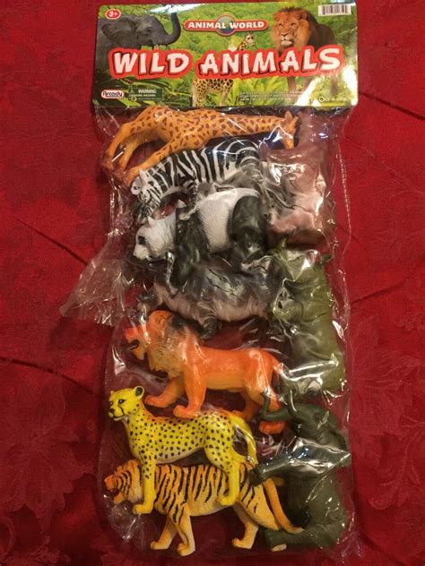 Wild Animals Toys Animal World Arcady Lion Tiger Giraffe Rhino Elephant 4-5 Inch | eBay