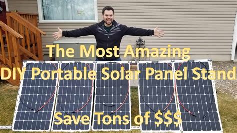 Adjustable Portable DIY Solar Panel Stand - Affordable Mounting Frames