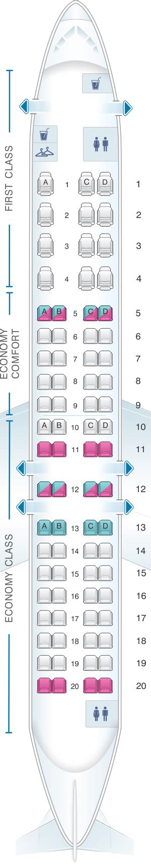 Seat Map Bombardier CRJ 900 | American airlines, Map, Best airplane