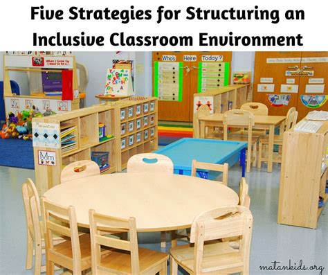 This article tells us 5 strategies for structuring an inclusive classroom environment. "Utilize ...