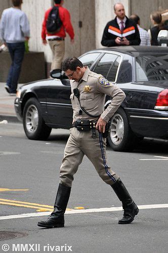 California Highway Patrol | Men in tight pants, Men in uniform, Boots ...