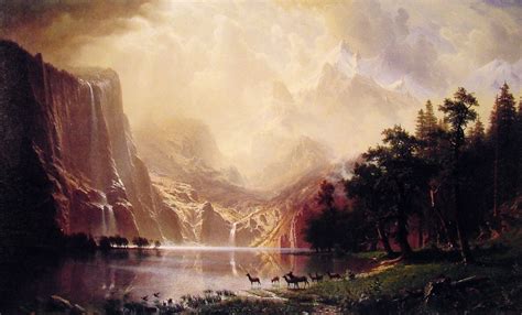 Among the Sierra Nevada Mountains, California - Albert Bierstadt ...