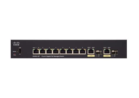 CISCO SG350-10P Managed Switch with 10 Gigabit Ethernet (GbE) Ports ...