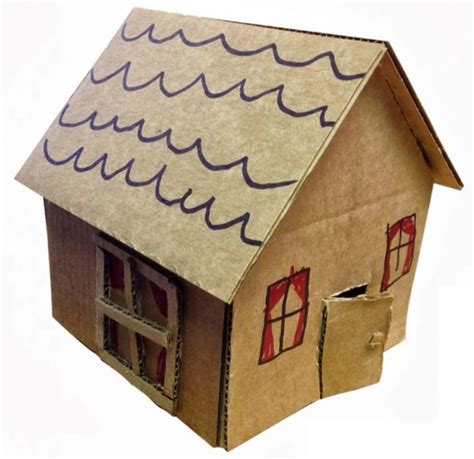 Cardboard Craft House · Art Projects for Kids