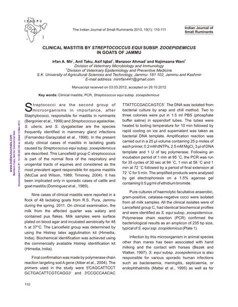 (PDF) clinical mastitis