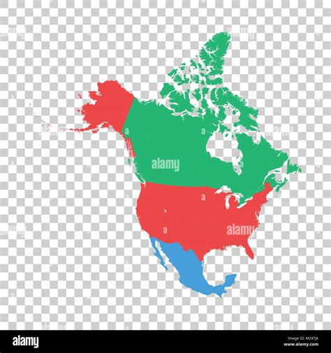 North America vector map Stock Vector Image & Art - Alamy