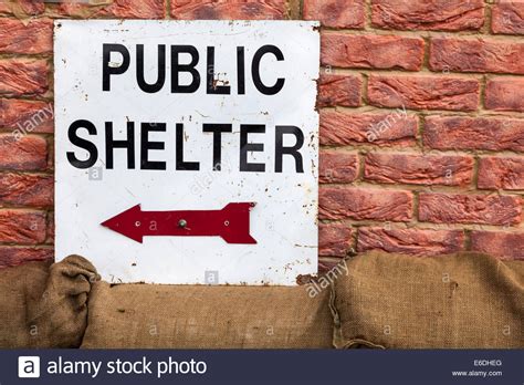 Air Raid Shelter Sign Stock Photos & Air Raid Shelter Sign Stock Images ...